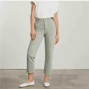Everlane The Way High Aqua Green Jeans